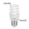 48500 - Lámpara espiral mini T2 9 W luz de día en blíster, Volteck
