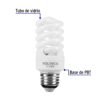 48502 - Lámpara espiral mini T2 11 W luz de día en blíster, Volteck