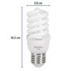 485042 48504 - Lámpara espiral mini T2 13 W luz de día en blíster, Volteck