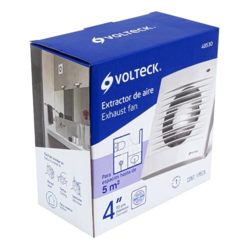 485304 48530 - Extractor de aire de 4", blanco, VOLTECK