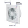 485311 48531 - Extractor de aire de 5", blanco, VOLTECK