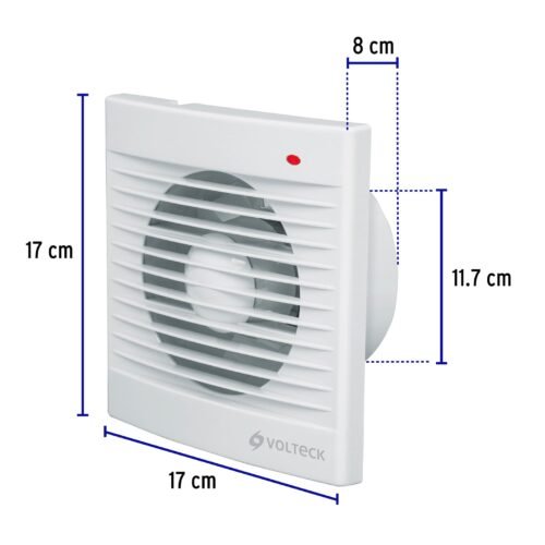 485312 48531 - Extractor de aire de 5", blanco, VOLTECK