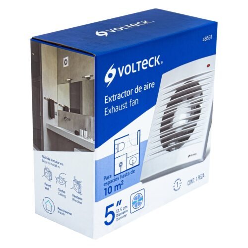 485314 48531 - Extractor de aire de 5", blanco, VOLTECK