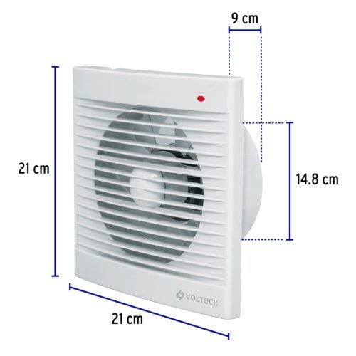 48532 - Extractor de aire de 6", blanco, VOLTECK