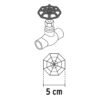 48535 - Repuesto de volante válvulas de globo/compuerta,1/2,3/4,1"