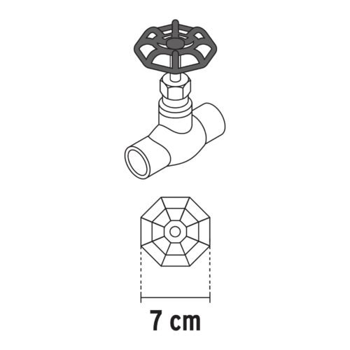 48536 - Repuesto de volante para válvulas de globo de 1", Foset