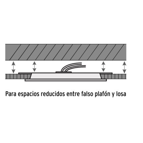 485414 48541 - Luminario ultradelgado cuadrado p/empotrar 12W, luz de día
