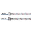 485442 48544 - Manguera p/WC, aluminio, 1/2" x 7/8", 60 cm, Basic