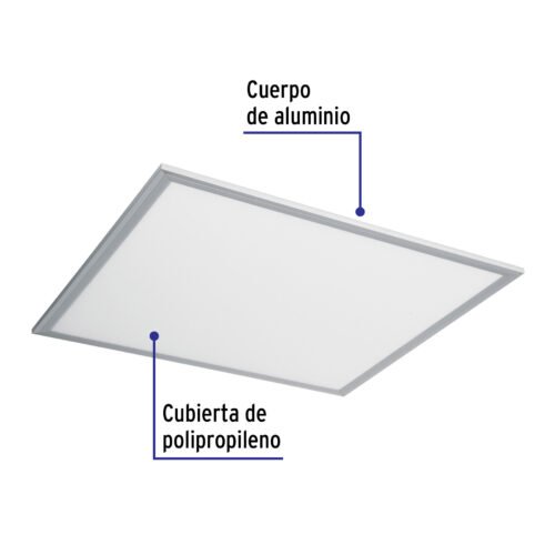 48549 - Panel delgado colgante de LED 45 W 60 x 60 cm luz de día