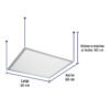 48549 - Panel delgado colgante de LED 45 W 60 x 60 cm luz de día
