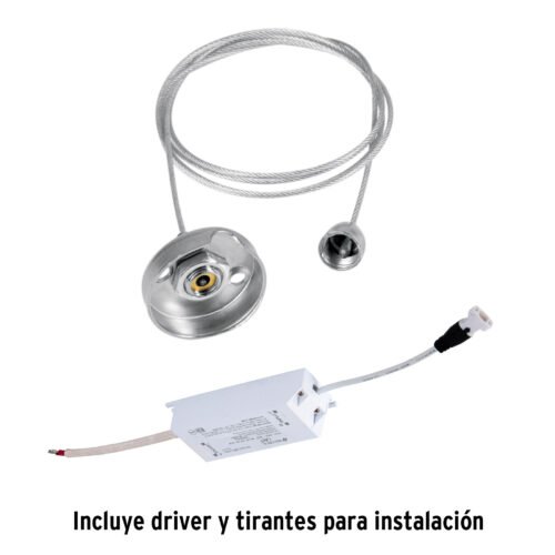 48549 - Panel delgado colgante de LED 45 W 60 x 60 cm luz de día