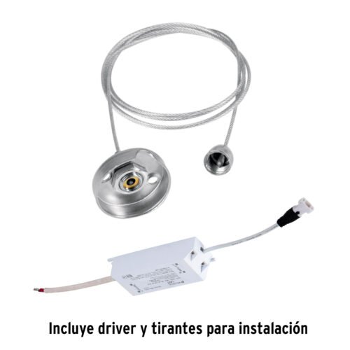 48550 - Panel delgado colgante de LED 45 W 30 x 120 cm luz de día