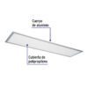 48550 - Panel delgado colgante de LED 45 W 30 x 120 cm luz de día