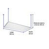 485512 48551 - Panel delgado colgante de LED 65 W 60 x 120 cm luz de día