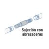 48552 - Cople inserción de 3/8" de polipropileno, Foset