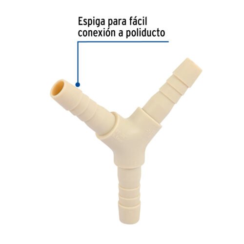 485571 48557 - Yee inserción 3/8" de polipropileno, Foset
