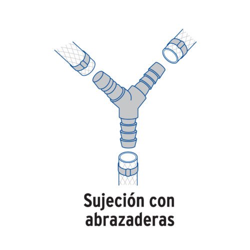 48558 - Yee inserción 1/2" de polipropileno, Foset