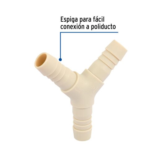 48559 - Yee inserción 3/4" de polipropileno, Foset