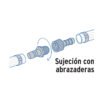 485662 48566 - Juego de conectores de 1/2" de polipropileno, Foset