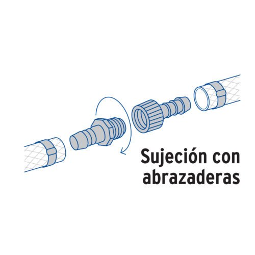 485662 48566 - Juego de conectores de 1/2" de polipropileno, Foset