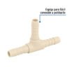 48568 - Tee inserción 3/8" de polipropileno, Foset