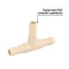 48570 - Tee inserción 3/4" de polipropileno, Foset
