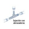 48570 - Tee inserción 3/4" de polipropileno, Foset