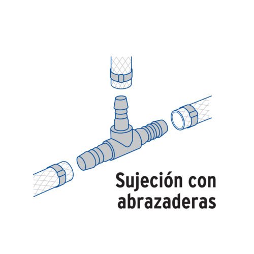 48570 - Tee inserción 3/4" de polipropileno, Foset