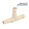48571 - Tee inserción 1" de polipropileno, Foset