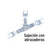 48571 - Tee inserción 1" de polipropileno, Foset