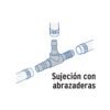 485721 48572 - Tee reducida inserción central 3/4" x 1/2" de polipropileno