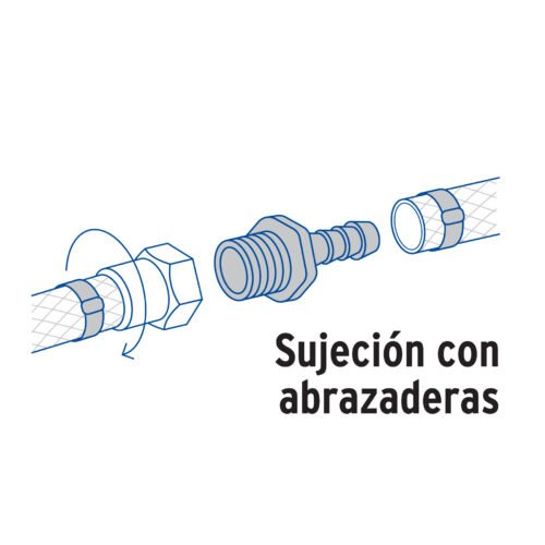 48573 - Adaptador inserción rosca exterior de 1/2" x 3/8", Foset