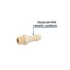 48574 - Adaptador inserción rosca exterior de 1/2" x 1/2", Foset