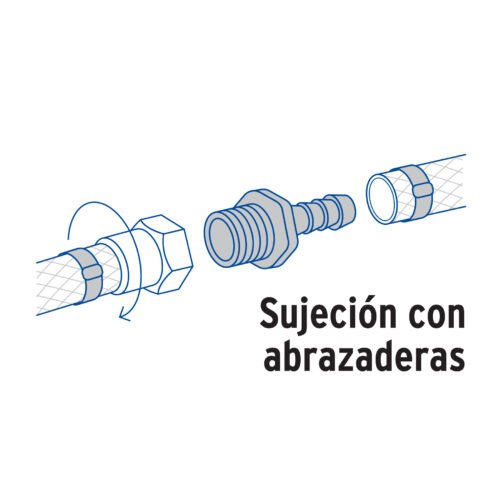 48575 - Adaptador inserción rosca exterior de 3/4" x 3/4", Foset