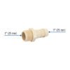 48576 - Adaptador inserción rosca exterior de 1"x 1", Foset