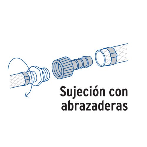 48578 - Adaptador hembra movible de polipropileno 3/4" x 1/2", Foset