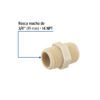 48584 - Niple corrido 3/4" de polipropileno, Foset