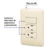 48668 - Placa armada 2 contactos e interruptor,marfil,línea Italiana