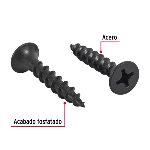 486961 48696 - Bolsa con 100 pijas #12 x 1-1/4" multiusos, FIERO