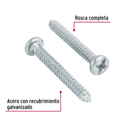 487221 48722 - Bolsa con 200 pijas para lámina, #6 x 1-1/4", FIERO