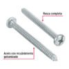 487311 48731 - Bolsa con 100 pijas para lámina, #12 x 2-1/2", FIERO