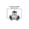 48742 48742 - Codo rincón acero galvanizado de 1", Foset