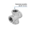 48743 - Cruz de acero galvanizado 1/2", Foset