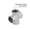 48745 - Cruz de acero galvanizado 1", Foset