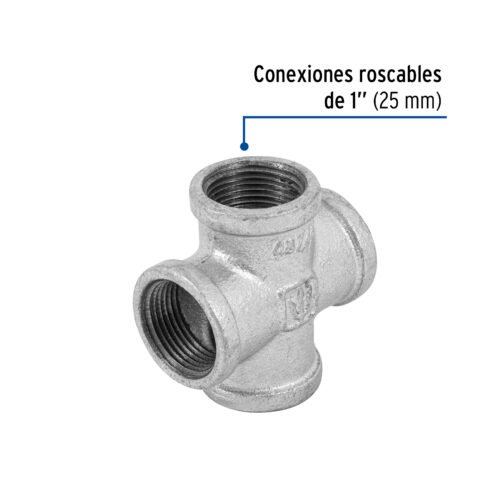 48745 - Cruz de acero galvanizado 1", Foset