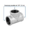 48755 - Tee sencilla 1-1/4" acero galvanizado, Foset