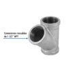48759 48759 - Yee sencilla 1-1/2" acero galvanizado, Foset