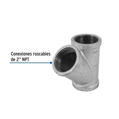 48760 48760 - Yee sencilla 2" acero galvanizado, Foset