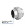 48772 - Tuerca unión 1-1/2" acero galvanizado, Foset