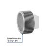 48784 - Tapón macho 1-1/2" de acero galvanizado, Foset